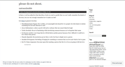 Desktop Screenshot of pleasedonotshout.wordpress.com