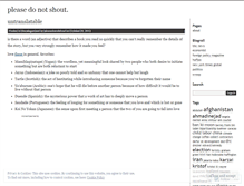 Tablet Screenshot of pleasedonotshout.wordpress.com
