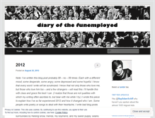 Tablet Screenshot of diaryofthefunemployed.wordpress.com