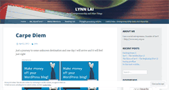 Desktop Screenshot of lynnlai.wordpress.com