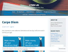 Tablet Screenshot of lynnlai.wordpress.com