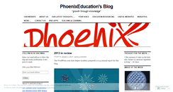 Desktop Screenshot of phoenixeducation.wordpress.com