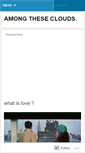 Mobile Screenshot of amongtheseclouds.wordpress.com