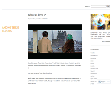 Tablet Screenshot of amongtheseclouds.wordpress.com