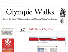 Tablet Screenshot of olympicwalkingtours2012.wordpress.com