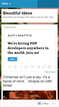 Mobile Screenshot of beautifulideas.wordpress.com