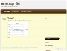 Tablet Screenshot of mateuszp1994.wordpress.com