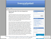 Tablet Screenshot of livescorefootball.wordpress.com