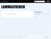 Tablet Screenshot of lammasfrench.wordpress.com