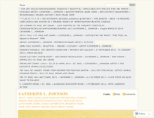 Tablet Screenshot of catherineljohnson.wordpress.com