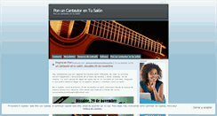 Desktop Screenshot of ponuncantautorentusalon.wordpress.com