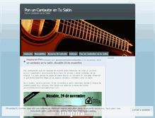 Tablet Screenshot of ponuncantautorentusalon.wordpress.com