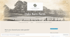 Desktop Screenshot of oaksbarnfarm.wordpress.com