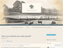 Tablet Screenshot of oaksbarnfarm.wordpress.com