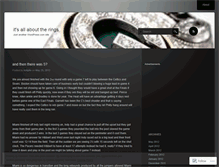 Tablet Screenshot of itsallabouttherings.wordpress.com
