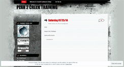 Desktop Screenshot of peak2creektraining.wordpress.com