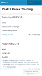 Mobile Screenshot of peak2creektraining.wordpress.com