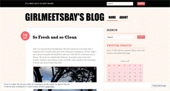 Desktop Screenshot of girlmeetsbay.wordpress.com