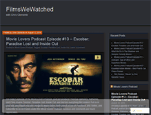 Tablet Screenshot of filmswewatched.wordpress.com
