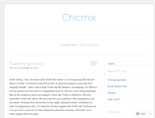 Tablet Screenshot of chicmix.wordpress.com