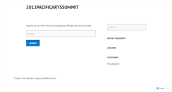 Desktop Screenshot of 2012pacificartssummit.wordpress.com
