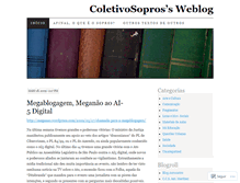 Tablet Screenshot of coletivosopros.wordpress.com