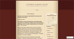 Desktop Screenshot of ccgabor.wordpress.com
