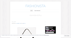 Desktop Screenshot of fashionistasinc.wordpress.com