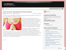 Tablet Screenshot of curadelcancer.wordpress.com