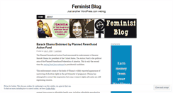 Desktop Screenshot of feministblog.wordpress.com