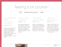 Tablet Screenshot of feelingabitbookish.wordpress.com