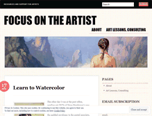 Tablet Screenshot of focusontheartist.wordpress.com