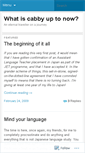 Mobile Screenshot of cabbyadventures.wordpress.com