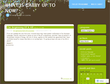 Tablet Screenshot of cabbyadventures.wordpress.com