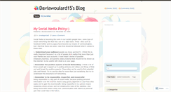 Desktop Screenshot of daviawoulard15.wordpress.com