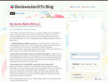 Tablet Screenshot of daviawoulard15.wordpress.com
