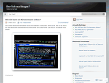 Tablet Screenshot of darfichmalfragen.wordpress.com