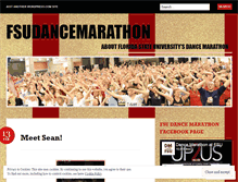 Tablet Screenshot of fsudancemarathon.wordpress.com