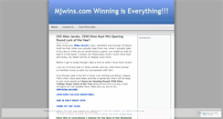 Desktop Screenshot of mjwins.wordpress.com