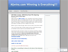 Tablet Screenshot of mjwins.wordpress.com