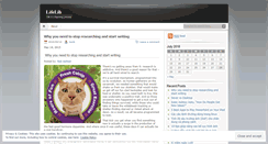 Desktop Screenshot of lifelib.wordpress.com