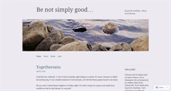 Desktop Screenshot of benotsimplygood.wordpress.com