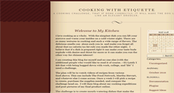 Desktop Screenshot of cookingwithetiquette.wordpress.com