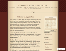 Tablet Screenshot of cookingwithetiquette.wordpress.com