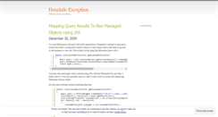 Desktop Screenshot of heuristicexception.wordpress.com