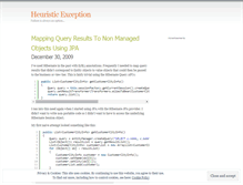 Tablet Screenshot of heuristicexception.wordpress.com