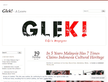 Tablet Screenshot of glekmagz.wordpress.com