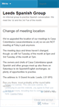 Mobile Screenshot of leedsspanishgroup.wordpress.com