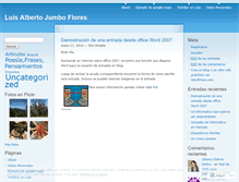 Tablet Screenshot of lajumbo.wordpress.com