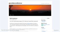 Desktop Screenshot of gvovideoconference.wordpress.com